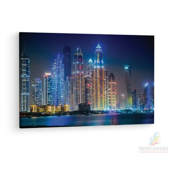 Multicolor_Burj_Khalifa,_Wooden_Framed_Canvas_Paintings_|_For_Living_Room_|_Bedroom_|_Office_|_Gallery_|_Ready_Wall_Mount_Canvas_Wall_Art_Painting_|_Size_-_12_X_18In,_Ct0176