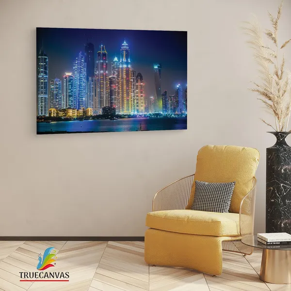 Multicolor_Burj_Khalifa,_Wooden_Framed_Canvas_Paintings_|_For_Living_Room_|_Bedroom_|_Office_|_Gallery_|_Ready_Wall_Mount_Canvas_Wall_Art_Painting_|_Size_-_12_X_18In,_Ct0176