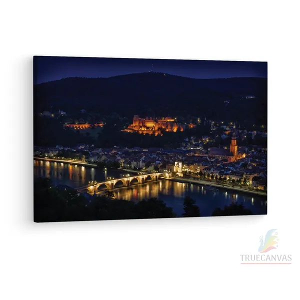 Multicolor_Heidelberg_4K_Night,_Wooden_Framed_Canvas_Paintings_|_For_Living_Room_|_Bedroom_|_Office_|_Gallery_|_Ready_Wall_Mount_Canvas_Wall_Art_Painting_|_Size_-_12_X_18In,_Ct0181