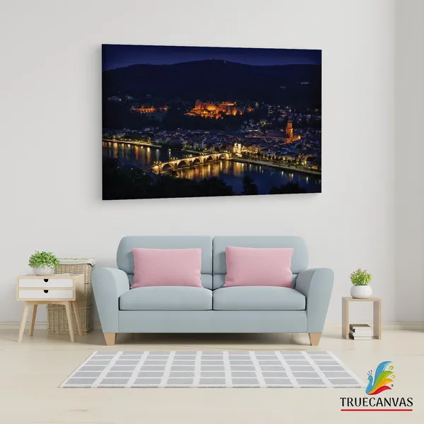 Multicolor_Heidelberg_4K_Night,_Wooden_Framed_Canvas_Paintings_|_For_Living_Room_|_Bedroom_|_Office_|_Gallery_|_Ready_Wall_Mount_Canvas_Wall_Art_Painting_|_Size_-_12_X_18In,_Ct0181
