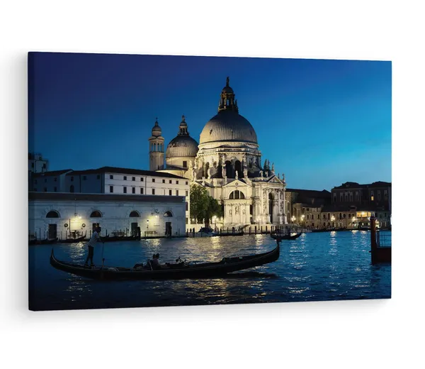Multicolor_Basilica_Di_Santa_Maria,_Wooden_Framed_Canvas_Paintings_|_For_Living_Room_|_Bedroom_|_Office_|_Gallery_|_Ready_Wall_Mount_Canvas_Wall_Art_Painting_|_Size_-_12_X_18In,_Ct0186