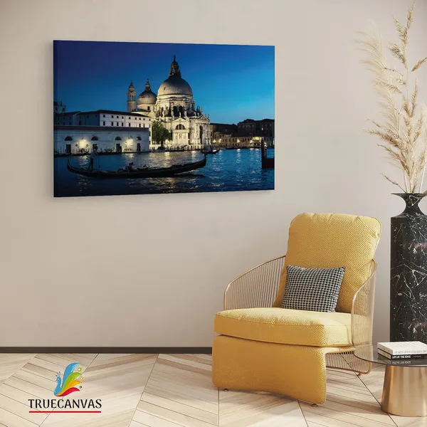 Multicolor_Basilica_Di_Santa_Maria,_Wooden_Framed_Canvas_Paintings_|_For_Living_Room_|_Bedroom_|_Office_|_Gallery_|_Ready_Wall_Mount_Canvas_Wall_Art_Painting_|_Size_-_12_X_18In,_Ct0186
