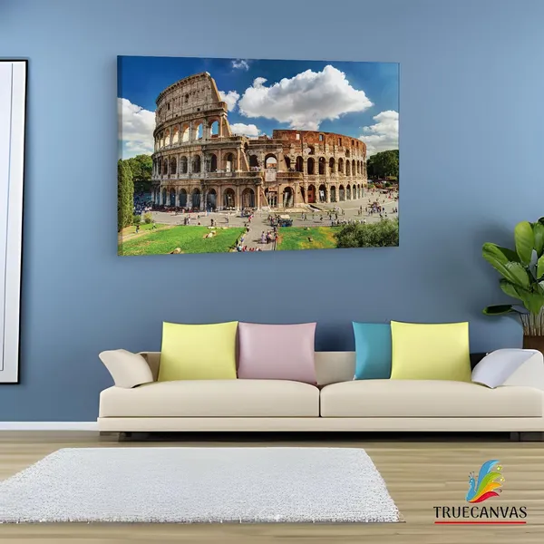 Multicolor_Colosseum,_Wooden_Framed_Canvas_Paintings_|_For_Living_Room_|_Bedroom_|_Office_|_Gallery_|_Ready_Wall_Mount_Canvas_Wall_Art_Painting_|_Size_-_12_X_18In,_Ct0189