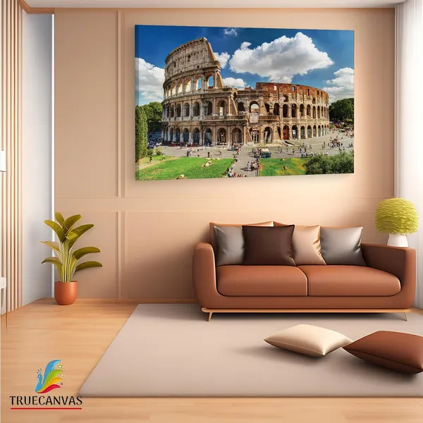 Multicolor_Colosseum,_Wooden_Framed_Canvas_Paintings_|_For_Living_Room_|_Bedroom_|_Office_|_Gallery_|_Ready_Wall_Mount_Canvas_Wall_Art_Painting_|_Size_-_12_X_18In,_Ct0189