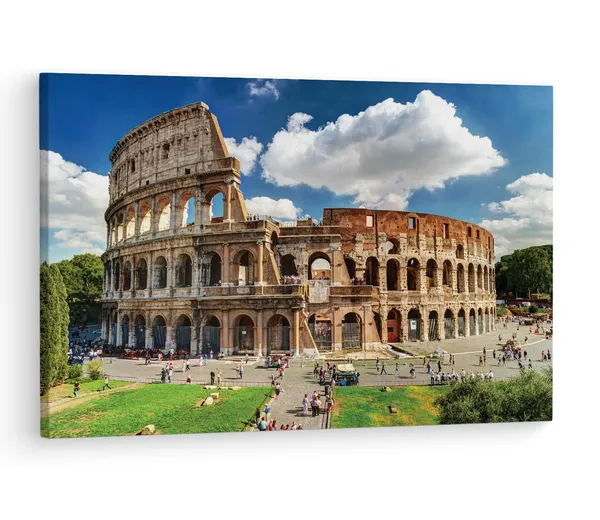 Multicolor_Colosseum,_Wooden_Framed_Canvas_Paintings_|_For_Living_Room_|_Bedroom_|_Office_|_Gallery_|_Ready_Wall_Mount_Canvas_Wall_Art_Painting_|_Size_-_12_X_18In,_Ct0189