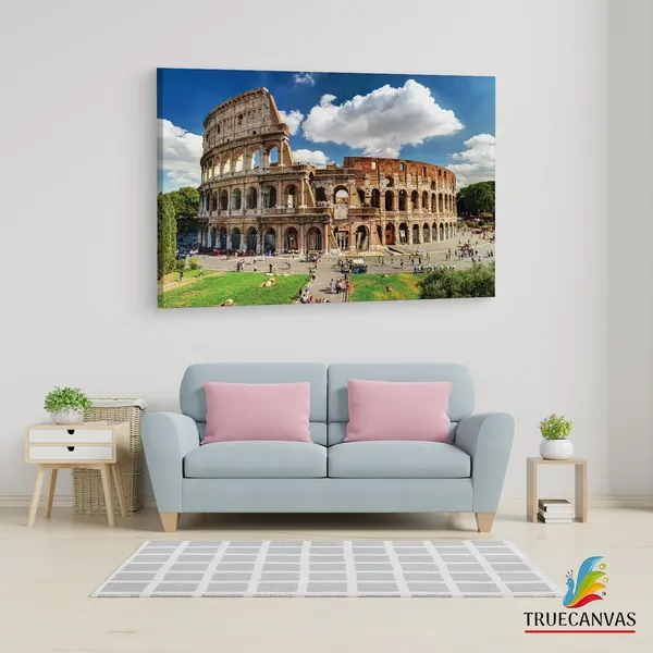 Multicolor_Colosseum,_Wooden_Framed_Canvas_Paintings_|_For_Living_Room_|_Bedroom_|_Office_|_Gallery_|_Ready_Wall_Mount_Canvas_Wall_Art_Painting_|_Size_-_12_X_18In,_Ct0189