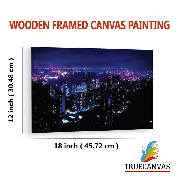Multicolor_Night_City,_Wooden_Framed_Canvas_Paintings_|_For_Living_Room_|_Bedroom_|_Office_|_Gallery_|_Ready_Wall_Mount_Canvas_Wall_Art_Painting_|_Size_-_12_X_18In,_Ct0195