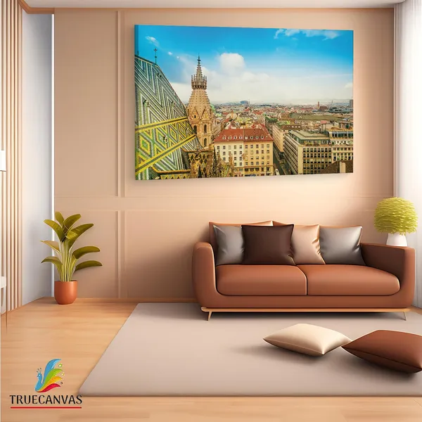 Multicolor_St_Stephen'S_Cathedral,_Wooden_Framed_Canvas_Paintings_|_For_Living_Room_|_Bedroom_|_Office_|_Gallery_|_Ready_Wall_Mount_Canvas_Wall_Art_Painting_|_Size_-_12_X_18In,_Ct0197