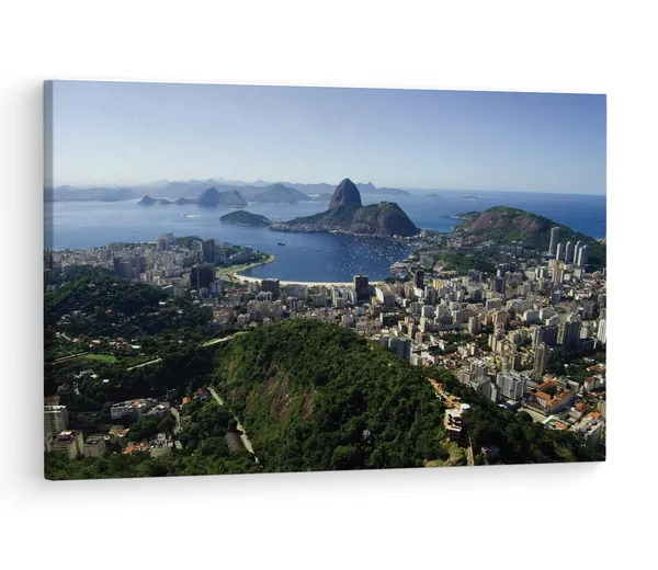 Multicolor_Rio_De_Janeiro_View,_Wooden_Framed_Canvas_Paintings_|_For_Living_Room_|_Bedroom_|_Office_|_Gallery_|_Ready_Wall_Mount_Canvas_Wall_Art_Painting_|_Size_-_12_X_18In,_Ct0198