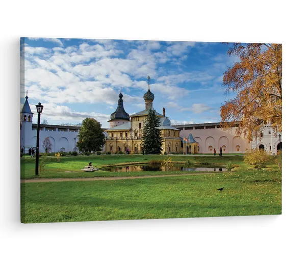 Multicolor_Rostov_Kremlin,_Wooden_Framed_Canvas_Paintings_|_For_Living_Room_|_Bedroom_|_Office_|_Gallery_|_Ready_Wall_Mount_Canvas_Wall_Art_Painting_|_Size_-_12_X_18In,_Ct0199