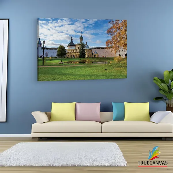 Multicolor_Rostov_Kremlin,_Wooden_Framed_Canvas_Paintings_|_For_Living_Room_|_Bedroom_|_Office_|_Gallery_|_Ready_Wall_Mount_Canvas_Wall_Art_Painting_|_Size_-_12_X_18In,_Ct0199