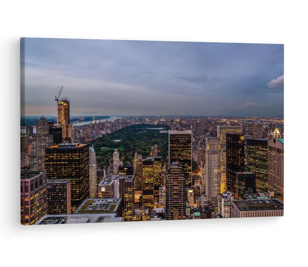 Multicolor_Central_Park,_Wooden_Framed_Canvas_Paintings_|_For_Living_Room_|_Bedroom_|_Office_|_Gallery_|_Ready_Wall_Mount_Canvas_Wall_Art_Painting_|_Size_-_12_X_18In,_Ct0201