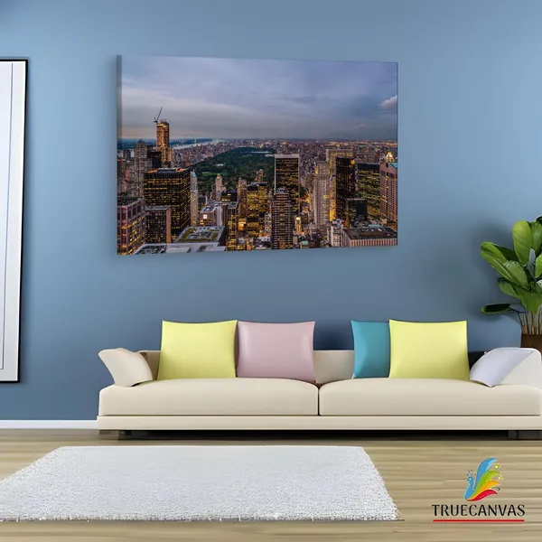 Multicolor_Central_Park,_Wooden_Framed_Canvas_Paintings_|_For_Living_Room_|_Bedroom_|_Office_|_Gallery_|_Ready_Wall_Mount_Canvas_Wall_Art_Painting_|_Size_-_12_X_18In,_Ct0201