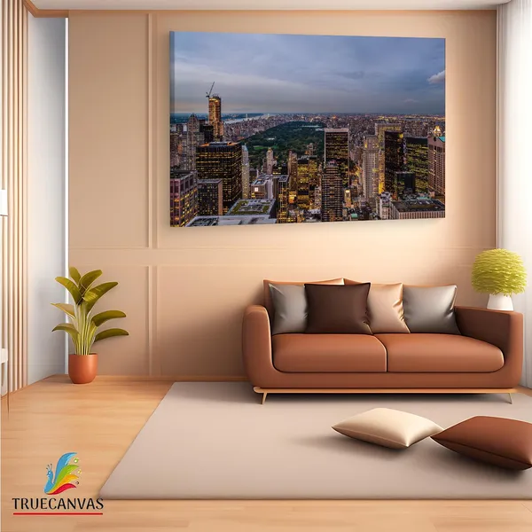 Multicolor_Central_Park,_Wooden_Framed_Canvas_Paintings_|_For_Living_Room_|_Bedroom_|_Office_|_Gallery_|_Ready_Wall_Mount_Canvas_Wall_Art_Painting_|_Size_-_12_X_18In,_Ct0201