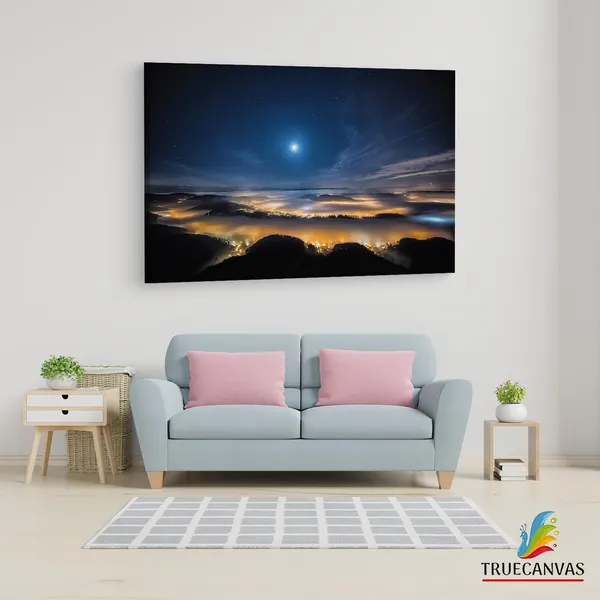 Multicolor_Birds_Eye_Night_Sky,_Wooden_Framed_Canvas_Paintings_|_For_Living_Room_|_Bedroom_|_Office_|_Gallery_|_Ready_Wall_Mount_Canvas_Wall_Art_Painting_|_Size_-_12_X_18In,_Ct0202