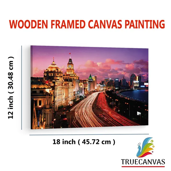 Multicolor_The_Bund,_Wooden_Framed_Canvas_Paintings_|_For_Living_Room_|_Bedroom_|_Office_|_Gallery_|_Ready_Wall_Mount_Canvas_Wall_Art_Painting_|_Size_-_12_X_18In,_Ct0203