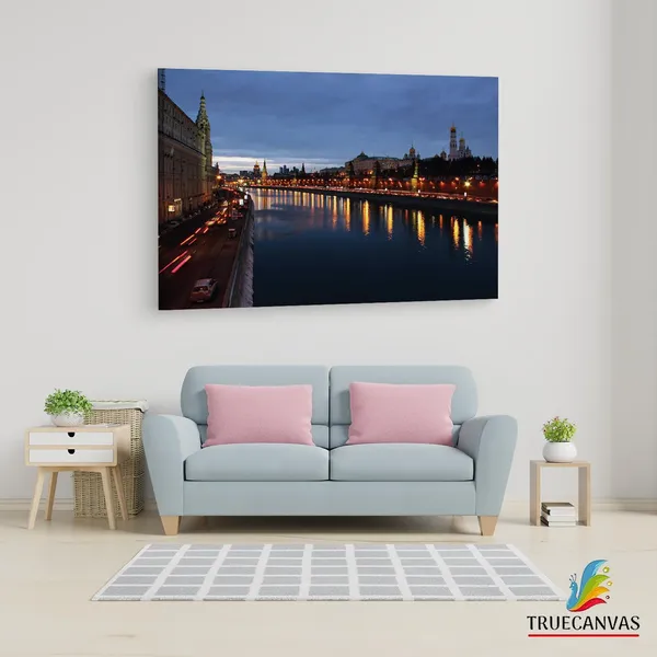 Multicolor_Moskva_River,_Wooden_Framed_Canvas_Paintings_|_For_Living_Room_|_Bedroom_|_Office_|_Gallery_|_Ready_Wall_Mount_Canvas_Wall_Art_Painting_|_Size_-_12_X_18In,_Ct0208
