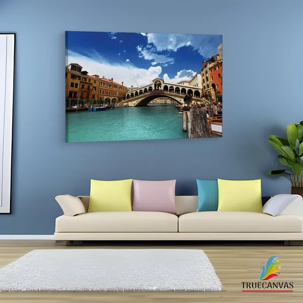 Multicolor_Rialto_Bridge,_Wooden_Framed_Canvas_Paintings_|_For_Living_Room_|_Bedroom_|_Office_|_Gallery_|_Ready_Wall_Mount_Canvas_Wall_Art_Painting_|_Size_-_12_X_18In,_Ct0212