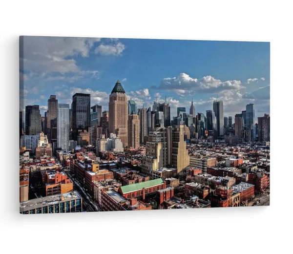 Multicolor_Manhattan_Skyline_Z40,_Wooden_Framed_Canvas_Paintings_|_For_Living_Room_|_Bedroom_|_Office_|_Gallery_|_Ready_Wall_Mount_Canvas_Wall_Art_Painting_|_Size_-_12_X_18In,_Ct0213