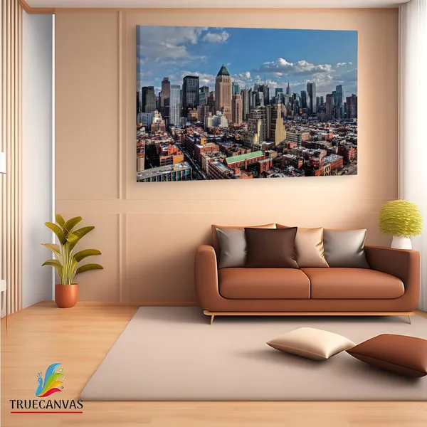 Multicolor_Manhattan_Skyline_Z40,_Wooden_Framed_Canvas_Paintings_|_For_Living_Room_|_Bedroom_|_Office_|_Gallery_|_Ready_Wall_Mount_Canvas_Wall_Art_Painting_|_Size_-_12_X_18In,_Ct0213