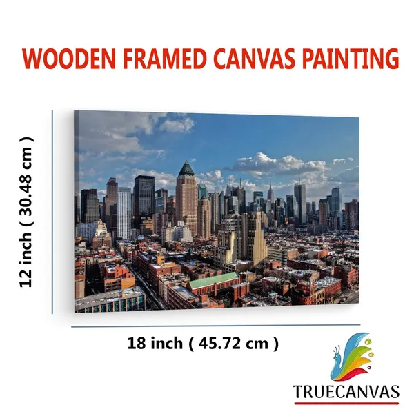 Multicolor_Manhattan_Skyline_Z40,_Wooden_Framed_Canvas_Paintings_|_For_Living_Room_|_Bedroom_|_Office_|_Gallery_|_Ready_Wall_Mount_Canvas_Wall_Art_Painting_|_Size_-_12_X_18In,_Ct0213