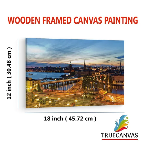 Multicolor_Stockholm_Wallpaper_Hd,_Wooden_Framed_Canvas_Paintings_|_For_Living_Room_|_Bedroom_|_Office_|_Gallery_|_Ready_Wall_Mount_Canvas_Wall_Art_Painting_|_Size_-_12_X_18In,_Ct0214