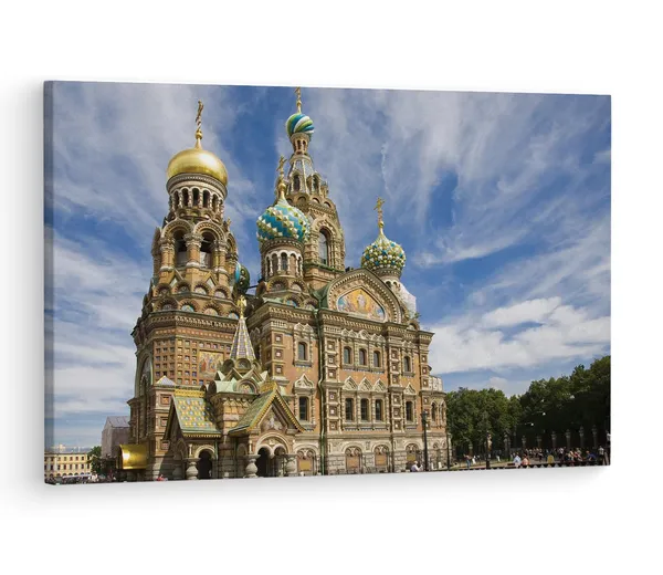 Multicolor_Savior_On_The_Spilled_Blood,_Wooden_Framed_Canvas_Paintings_|_For_Living_Room_|_Bedroom_|_Office_|_Gallery_|_Ready_Wall_Mount_Canvas_Wall_Art_Painting_|_Size_-_12_X_18In,_Ct0215