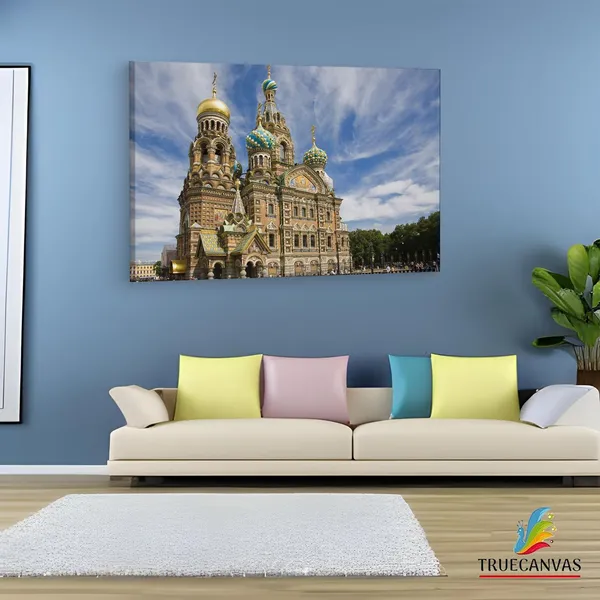 Multicolor_Savior_On_The_Spilled_Blood,_Wooden_Framed_Canvas_Paintings_|_For_Living_Room_|_Bedroom_|_Office_|_Gallery_|_Ready_Wall_Mount_Canvas_Wall_Art_Painting_|_Size_-_12_X_18In,_Ct0215
