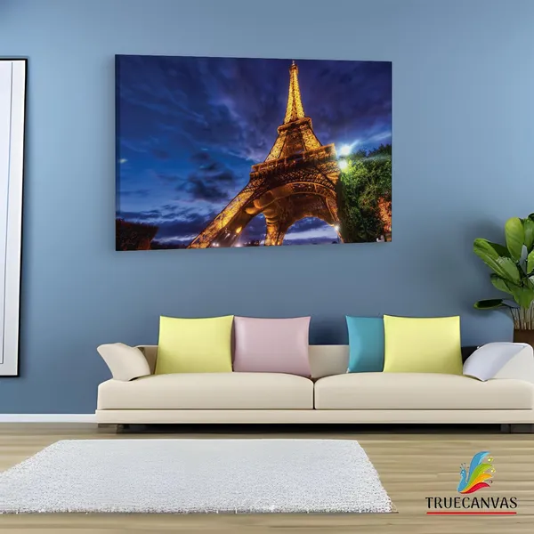 Multicolor_Eiffel_Tower,_Wooden_Framed_Canvas_Paintings_|_For_Living_Room_|_Bedroom_|_Office_|_Gallery_|_Ready_Wall_Mount_Canvas_Wall_Art_Painting_|_Size_-_12_X_18In,_Ct0217