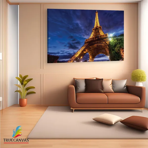 Multicolor_Eiffel_Tower,_Wooden_Framed_Canvas_Paintings_|_For_Living_Room_|_Bedroom_|_Office_|_Gallery_|_Ready_Wall_Mount_Canvas_Wall_Art_Painting_|_Size_-_12_X_18In,_Ct0217