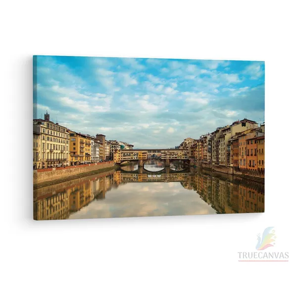 Multicolor_Ponte_Vecchio,_Wooden_Framed_Canvas_Paintings_|_For_Living_Room_|_Bedroom_|_Office_|_Gallery_|_Ready_Wall_Mount_Canvas_Wall_Art_Painting_|_Size_-_12_X_18In,_Ct0222