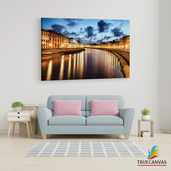 Multicolor_Arno_River,_Wooden_Framed_Canvas_Paintings_|_For_Living_Room_|_Bedroom_|_Office_|_Gallery_|_Ready_Wall_Mount_Canvas_Wall_Art_Painting_|_Size_-_12_X_18In,_Ct0223
