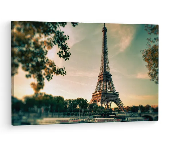Multicolor_Eiffel_Tower,_Wooden_Framed_Canvas_Paintings_|_For_Living_Room_|_Bedroom_|_Office_|_Gallery_|_Ready_Wall_Mount_Canvas_Wall_Art_Painting_|_Size_-_12_X_18In,_Ct0225