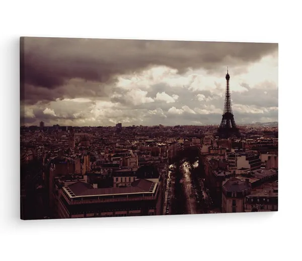 Multicolor_Eiffel_Tower,_Wooden_Framed_Canvas_Paintings_|_For_Living_Room_|_Bedroom_|_Office_|_Gallery_|_Ready_Wall_Mount_Canvas_Wall_Art_Painting_|_Size_-_12_X_18In,_Ct0226
