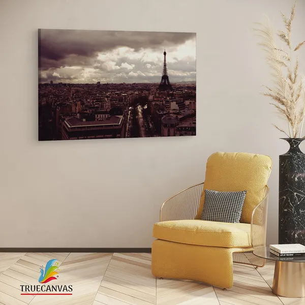 Multicolor_Eiffel_Tower,_Wooden_Framed_Canvas_Paintings_|_For_Living_Room_|_Bedroom_|_Office_|_Gallery_|_Ready_Wall_Mount_Canvas_Wall_Art_Painting_|_Size_-_12_X_18In,_Ct0226
