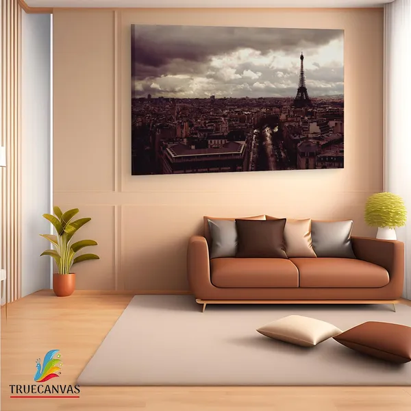 Multicolor_Eiffel_Tower,_Wooden_Framed_Canvas_Paintings_|_For_Living_Room_|_Bedroom_|_Office_|_Gallery_|_Ready_Wall_Mount_Canvas_Wall_Art_Painting_|_Size_-_12_X_18In,_Ct0226