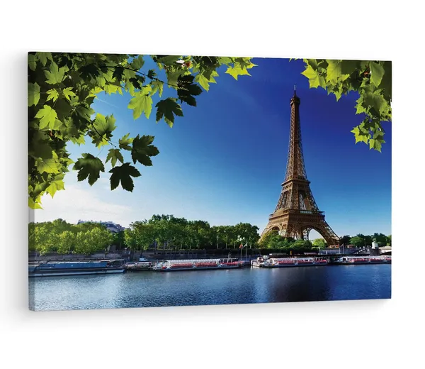 Multicolor_Eiffel_Tower,_Wooden_Framed_Canvas_Paintings_|_For_Living_Room_|_Bedroom_|_Office_|_Gallery_|_Ready_Wall_Mount_Canvas_Wall_Art_Painting_|_Size_-_12_X_18In,_Ct0227