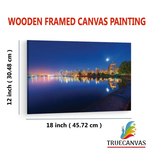 Multicolor_English_Bay_(Vancouver),_Wooden_Framed_Canvas_Paintings_|_For_Living_Room_|_Bedroom_|_Office_|_Gallery_|_Ready_Wall_Mount_Canvas_Wall_Art_Painting_|_Size_-_12_X_18In,_Ct0228
