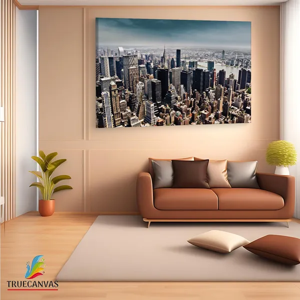 Multicolor_Ny_Skyline_Building,_Wooden_Framed_Canvas_Paintings_|_For_Living_Room_|_Bedroom_|_Office_|_Gallery_|_Ready_Wall_Mount_Canvas_Wall_Art_Painting_|_Size_-_12_X_18In,_Ct0229