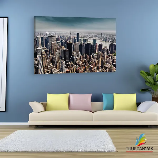 Multicolor_Ny_Skyline_Building,_Wooden_Framed_Canvas_Paintings_|_For_Living_Room_|_Bedroom_|_Office_|_Gallery_|_Ready_Wall_Mount_Canvas_Wall_Art_Painting_|_Size_-_12_X_18In,_Ct0229