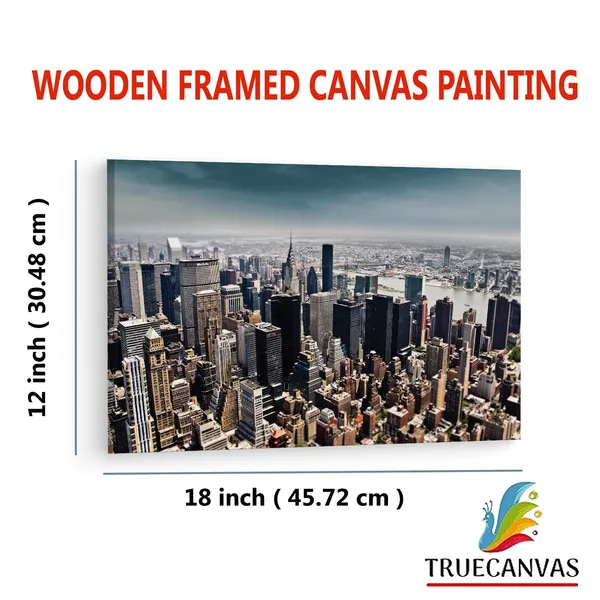 Multicolor_Ny_Skyline_Building,_Wooden_Framed_Canvas_Paintings_|_For_Living_Room_|_Bedroom_|_Office_|_Gallery_|_Ready_Wall_Mount_Canvas_Wall_Art_Painting_|_Size_-_12_X_18In,_Ct0229