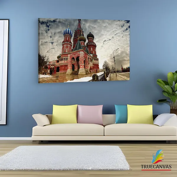 Multicolor_St._Basil'S_Cathedral,_Wooden_Framed_Canvas_Paintings_|_For_Living_Room_|_Bedroom_|_Office_|_Gallery_|_Ready_Wall_Mount_Canvas_Wall_Art_Painting_|_Size_-_12_X_18In,_Ct0230