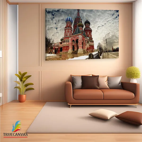 Multicolor_St._Basil'S_Cathedral,_Wooden_Framed_Canvas_Paintings_|_For_Living_Room_|_Bedroom_|_Office_|_Gallery_|_Ready_Wall_Mount_Canvas_Wall_Art_Painting_|_Size_-_12_X_18In,_Ct0230