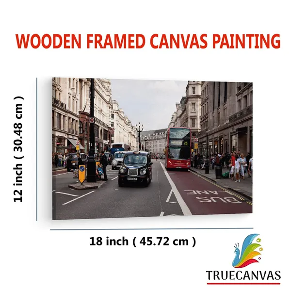 Multicolor_London,_Street,_Traffic,_Wooden_Framed_Canvas_Paintings_|_For_Living_Room_|_Bedroom_|_Office_|_Gallery_|_Ready_Wall_Mount_Canvas_Wall_Art_Painting_|_Size_-_12_X_18In,_Ct0233