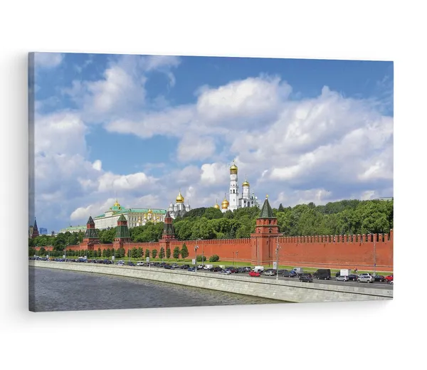 Multicolor_The_Moscow_Kremlin,_Wooden_Framed_Canvas_Paintings_|_For_Living_Room_|_Bedroom_|_Office_|_Gallery_|_Ready_Wall_Mount_Canvas_Wall_Art_Painting_|_Size_-_12_X_18In,_Ct0235