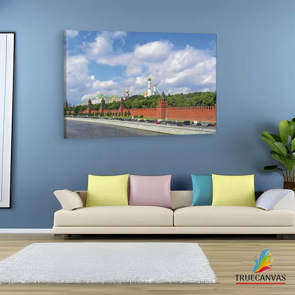 Multicolor_The_Moscow_Kremlin,_Wooden_Framed_Canvas_Paintings_|_For_Living_Room_|_Bedroom_|_Office_|_Gallery_|_Ready_Wall_Mount_Canvas_Wall_Art_Painting_|_Size_-_12_X_18In,_Ct0235