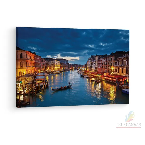 Multicolor_Grand_Canal,_Wooden_Framed_Canvas_Paintings_|_For_Living_Room_|_Bedroom_|_Office_|_Gallery_|_Ready_Wall_Mount_Canvas_Wall_Art_Painting_|_Size_-_12_X_18In,_Ct0238