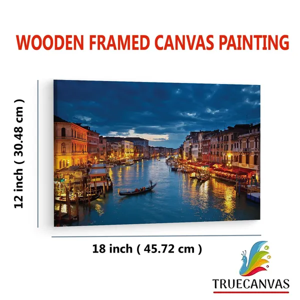 Multicolor_Grand_Canal,_Wooden_Framed_Canvas_Paintings_|_For_Living_Room_|_Bedroom_|_Office_|_Gallery_|_Ready_Wall_Mount_Canvas_Wall_Art_Painting_|_Size_-_12_X_18In,_Ct0238