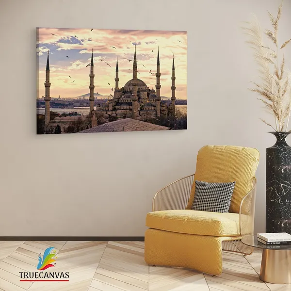 Multicolor_The_Blue_Mosque,_Wooden_Framed_Canvas_Paintings_|_For_Living_Room_|_Bedroom_|_Office_|_Gallery_|_Ready_Wall_Mount_Canvas_Wall_Art_Painting_|_Size_-_12_X_18In,_Ct0239