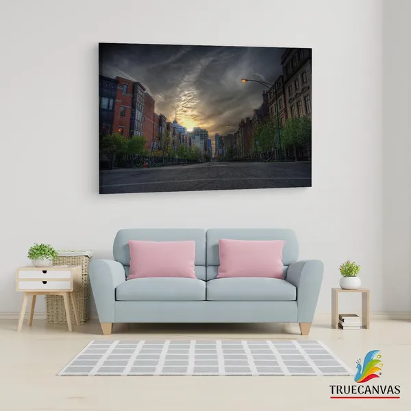 Multicolor_Empty_Street,_Wooden_Framed_Canvas_Paintings_|_For_Living_Room_|_Bedroom_|_Office_|_Gallery_|_Ready_Wall_Mount_Canvas_Wall_Art_Painting_|_Size_-_12_X_18In,_Ct0240